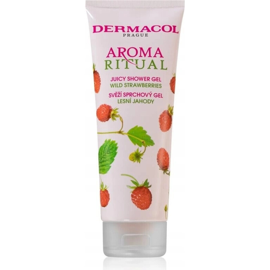 Dermacol Aroma Ritual Bos Aardbei Douchegel 1×250 ml, Bos Aardbei smaak