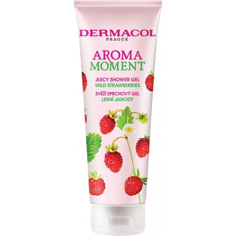 Dermacol Aroma Ritual Bos Aardbei Douchegel 1×250 ml, Bos Aardbei smaak