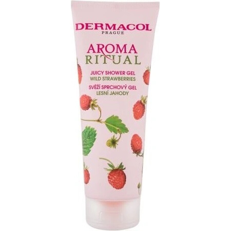 Dermacol Aroma Ritual Bos Aardbei Douchegel 1×250 ml, Bos Aardbei smaak