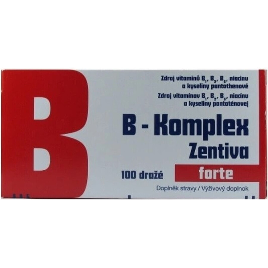 B-Komplex Zentiva forte 100 tbl 1×100 tbl, vitamin B