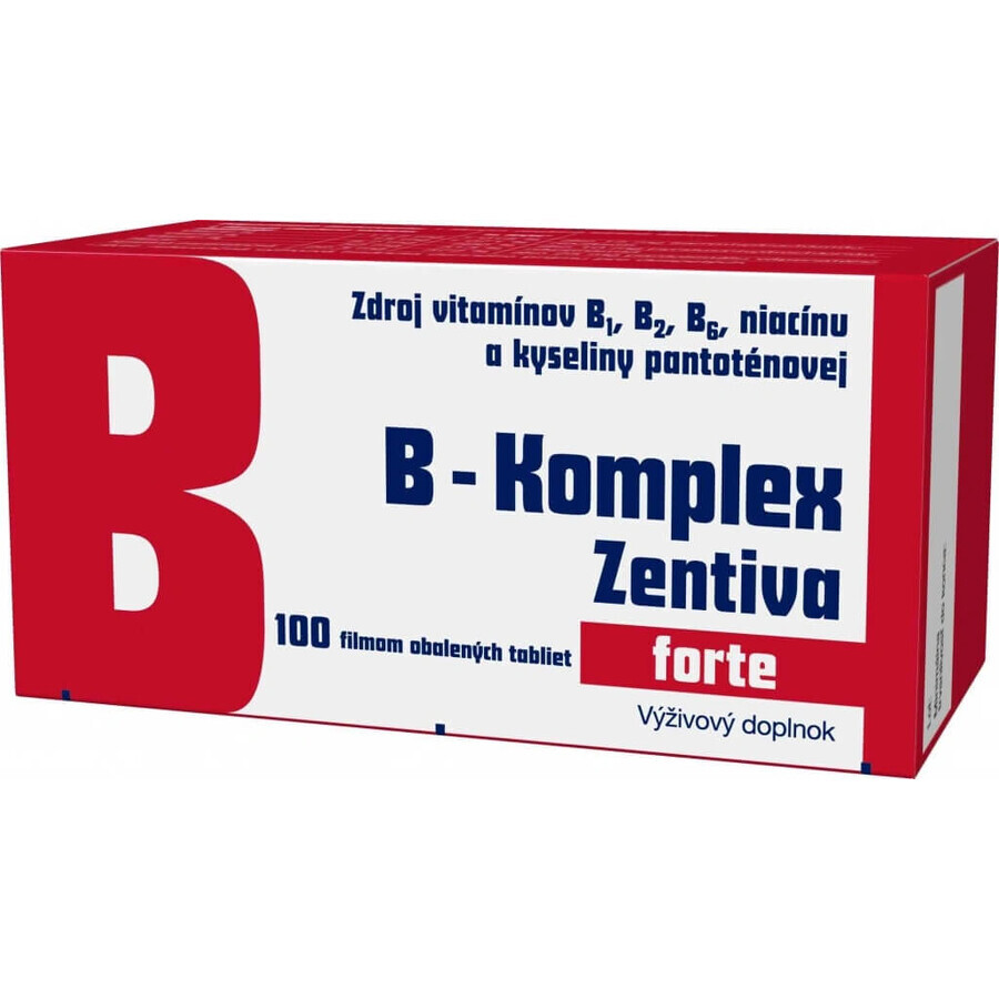 B-Komplex Zentiva forte 100 tbl 1×100 tbl, vitamin B