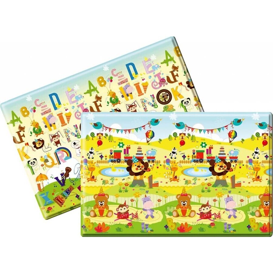 LALALU Playmat PREMIUM Small, 140 x 140 x 1,2 - Buon compleanno 1×1 pz.