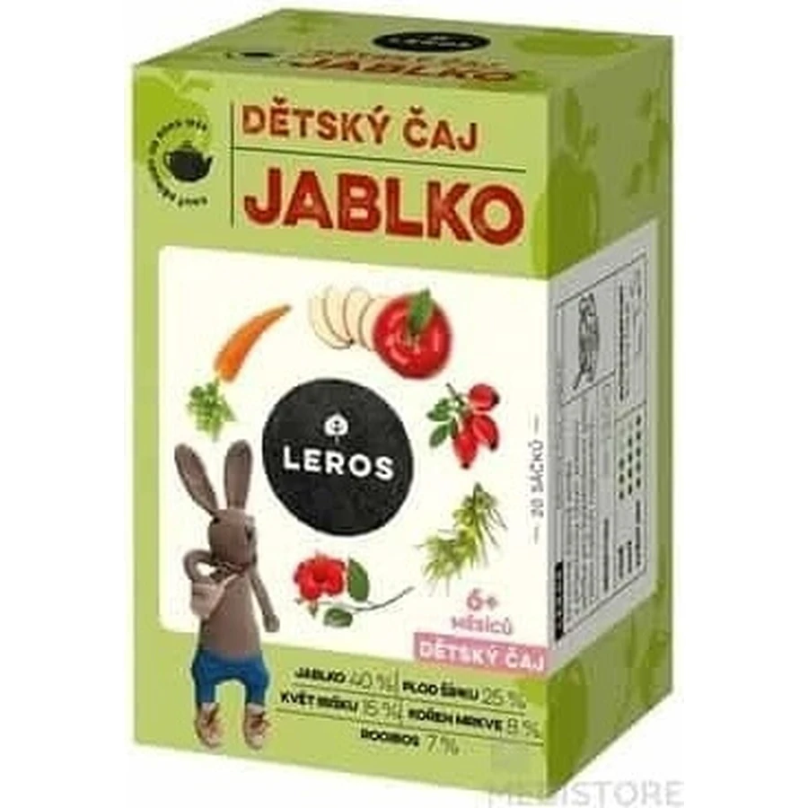 LEROS Kindertee - Apfel 20×2 g, Tee