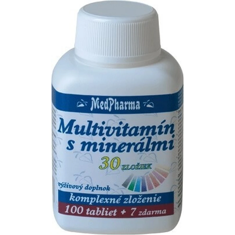 MedPharma MULTIVITAMINE MET EXTRA MINERALEN 42 INGREDIENTEN 1 × 30 + 7 tbl gratis (37 stuks)