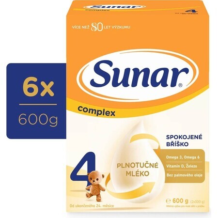 Sunar Complex 4 6×600 g, zuigelingenmelk, vanaf 24 maanden