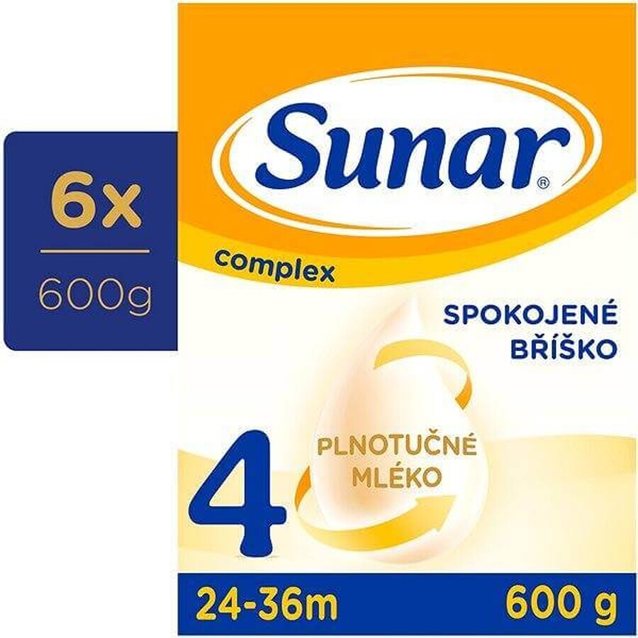 Sunar Complex 4 6×600 g, zuigelingenmelk, vanaf 24 maanden