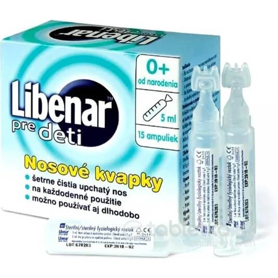 Libenar Multifunctionele zoutoplossing 15×5 ml, isotone oplossing