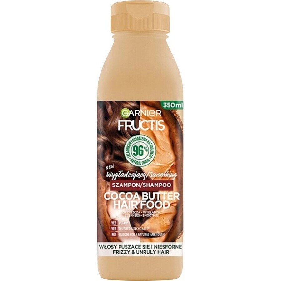 Garnier Fructis Hair Food Acondicionador suavizante con manteca de cacao 1×350 ml, acondicionador