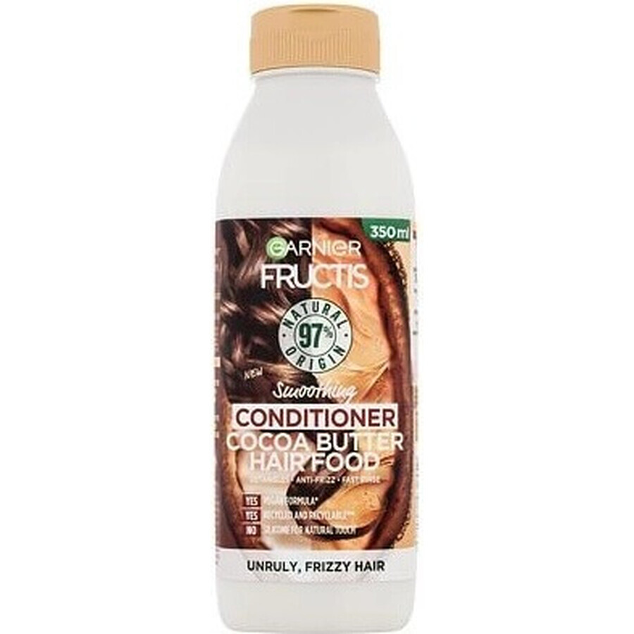 Garnier Fructis Hair Food Acondicionador suavizante con manteca de cacao 1×350 ml, acondicionador