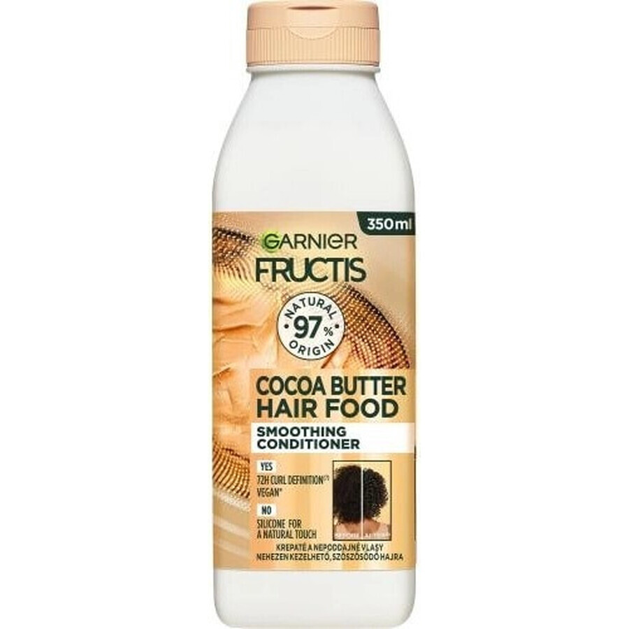 Garnier Fructis Hair Food Acondicionador suavizante con manteca de cacao 1×350 ml, acondicionador