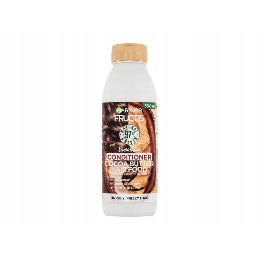 Garnier Fructis Hair Food Acondicionador suavizante con manteca de cacao 1×350 ml, acondicionador