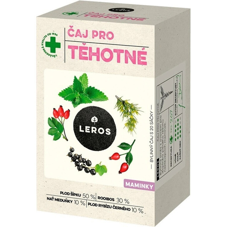 LEROS TEA FOR PREGNANT MOMS 20×2 g, kruidenthee voor aanstaande moeders