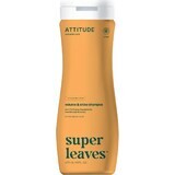 ATTITUDE Natuurlijke shampoo Super leaves met ontgiftende werking - glans en volume voor fijn haar 1×473 ml, natuurlijke shampoo