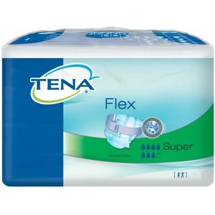 TENA Flex Super M 1×30 stuks, incontinentieslip met snel los te maken tailleband