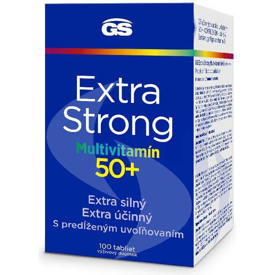 GS Extra Strong Multivitamin 50+, 100 tbl 1×100 tbl, supliment nutritiv