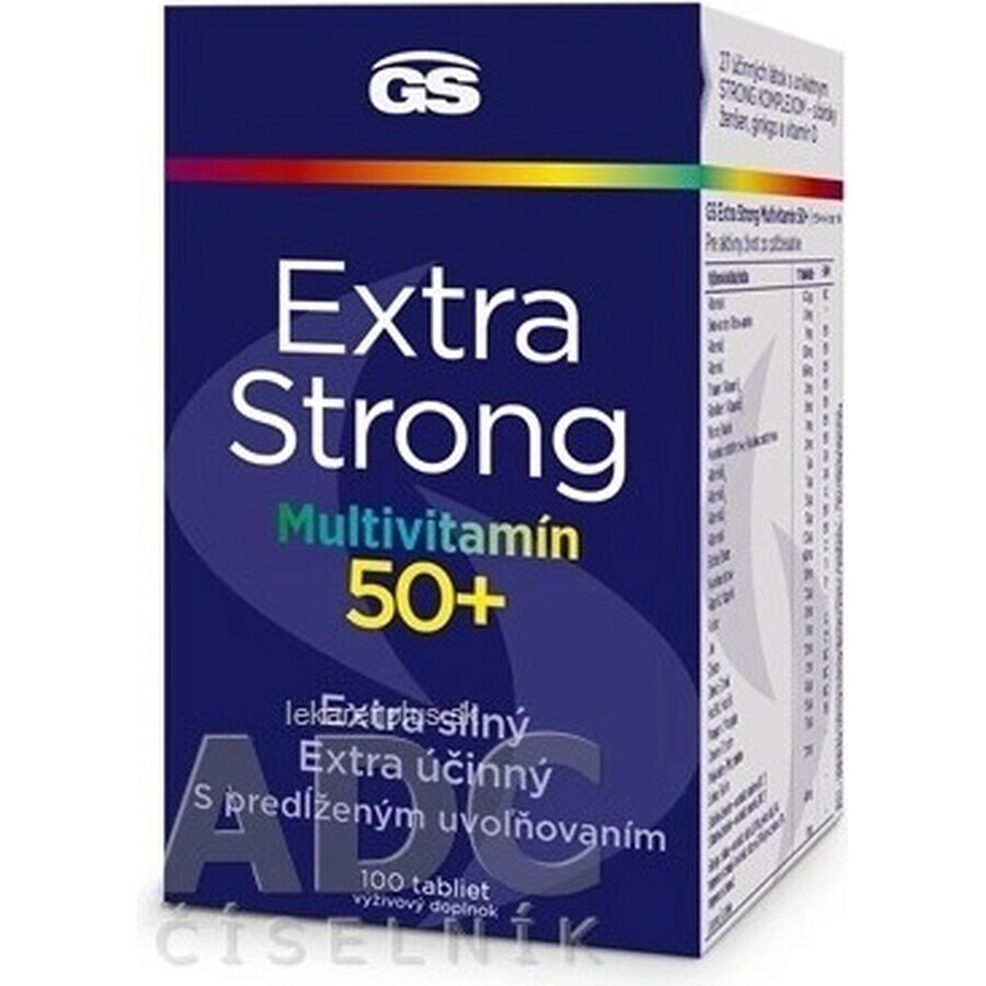 GS Extra Strong Multivitamin 50+, 100 tbl 1×100 tbl, supliment nutritiv