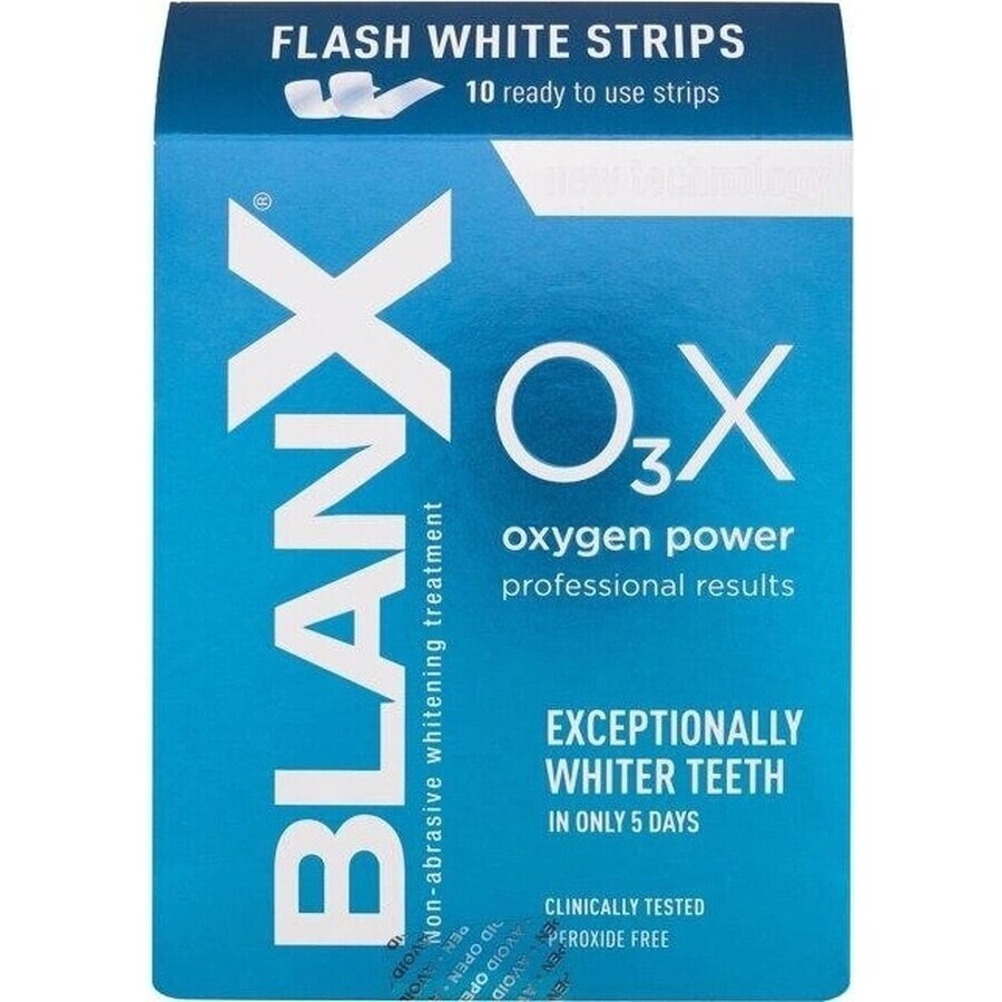 Blanx bandes blanchissantes O3Xygen power 1×10 pcs, bandes blanchissantes