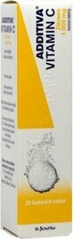 ADDITIVA VITAMINE C 1000 mg Zitrone 1&#215;20 tbl, bruistabletten