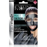 Eveline Facemed Matt Detox Face Mask 8in1 2×5 ml, masque de beauté