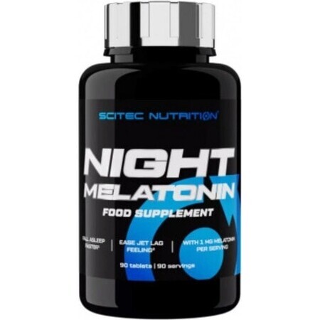 Scitec Nutrition Night Melatonin 1×90 tbl, food supplement