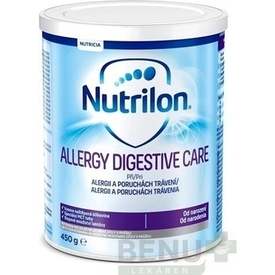 Nutrilon ALLERGY DIGESTIVE CARE 1×450 g, formulă de lapte, de la naștere