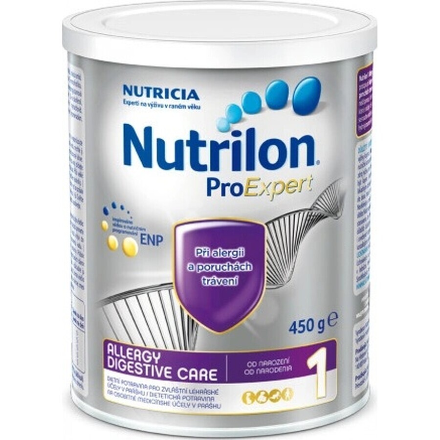 Nutrilon ALLERGY DIGESTIVE CARE 1×450 g, formulă de lapte, de la naștere