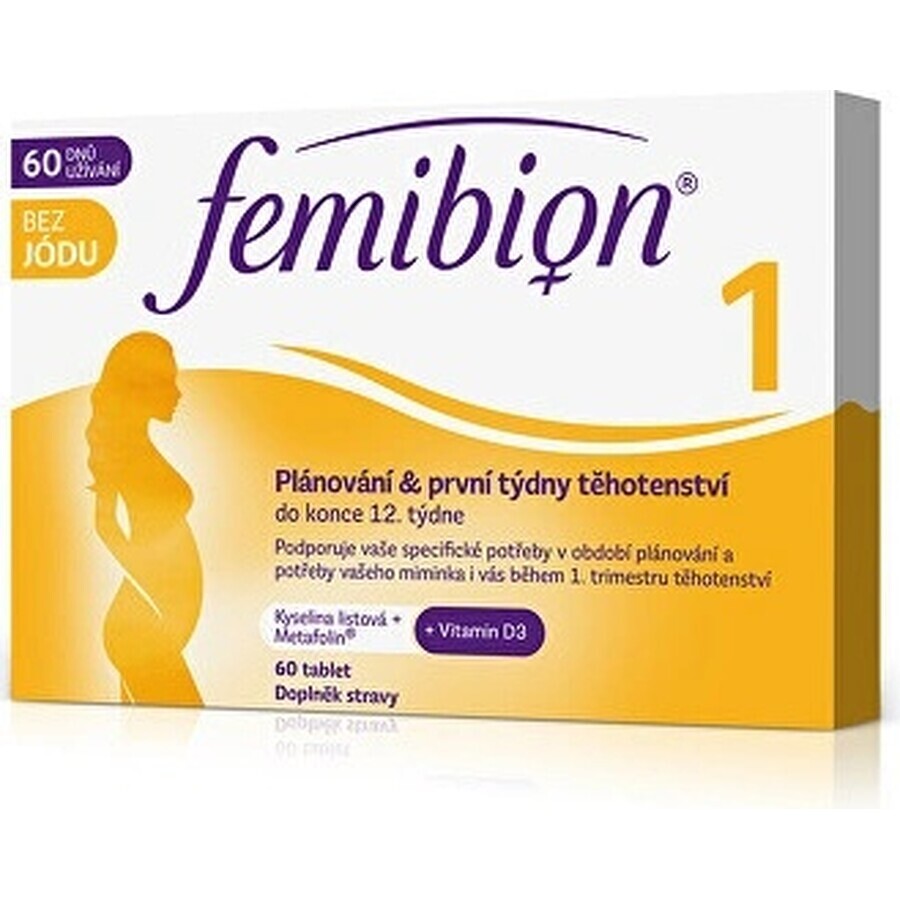 Femibion 1 Planification et premières semaines de grossesse, 28 tbl 1×28 tbl, complément alimentaire