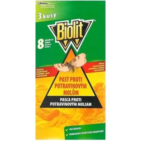 Biolit Lebensmittelmottenfalle 1×3 Stück, Mottenfalle
