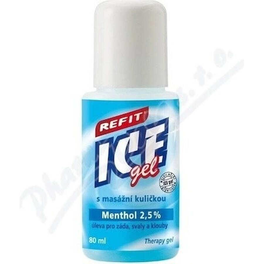 REFIT ICE GEL MENTHOL roller 1×80 ml, gel