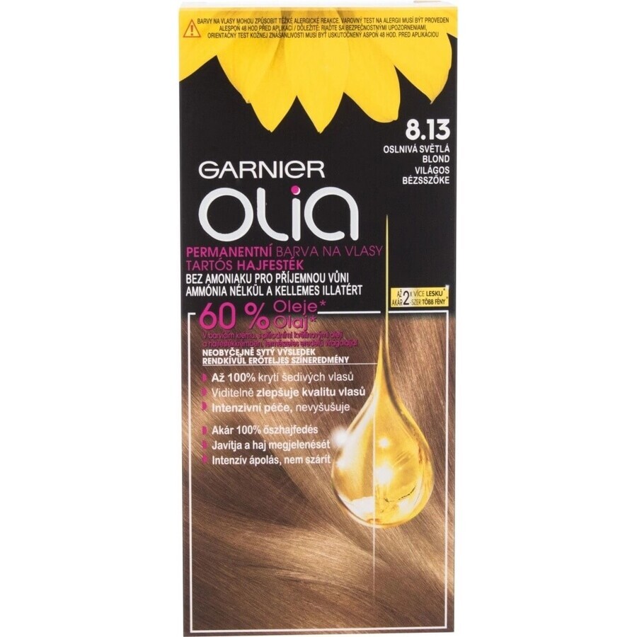 Garnier Olia permanent culoarea parului 8.0 Blond 1×1 set, permanent culoarea parului