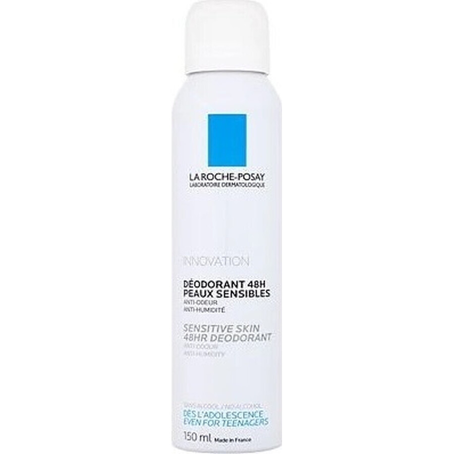 LA ROCHE-POSAY Spray deodorant fiziologic pentru piele sensibilă 48H 150 ml 1×150 ml, deodorant