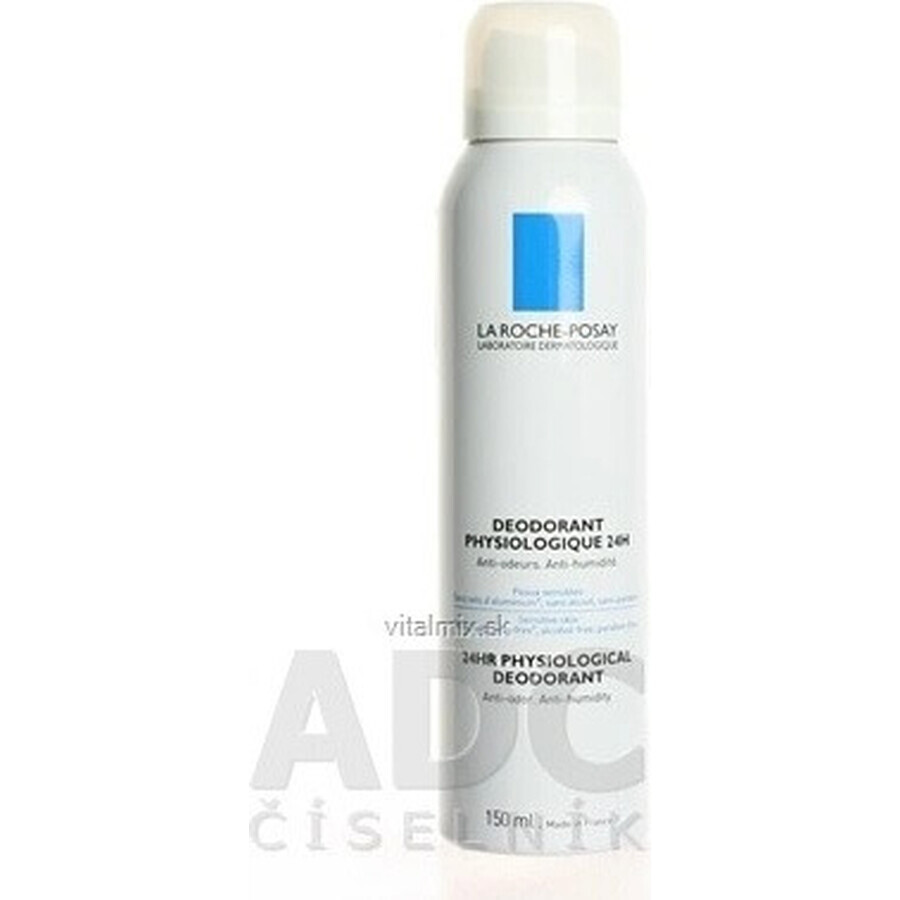 LA ROCHE-POSAY Spray deodorant fiziologic pentru piele sensibilă 48H 150 ml 1×150 ml, deodorant