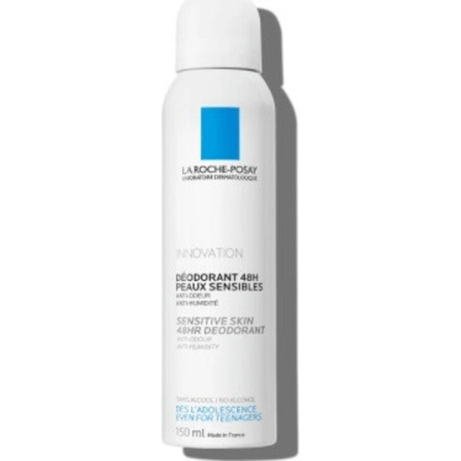 LA ROCHE-POSAY Spray deodorant fiziologic pentru piele sensibilă 48H 150 ml 1×150 ml, deodorant