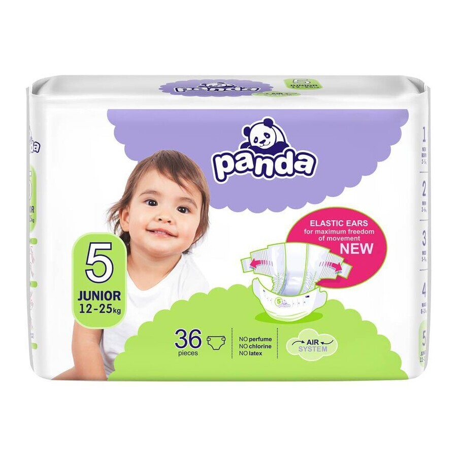 BELLA PANDA Wegwerfwindeln 5 Junior (12-25 kg) 36 Stück 1×36 Stück