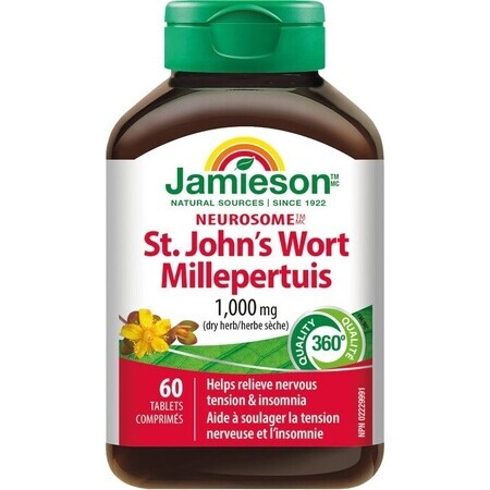 Jamieson's St John's Worth 60tbl / Neurosome St John's Wort 1×60 tbl, complément alimentaire