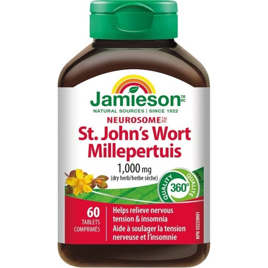 Jamieson's St John's Worth 60tbl / Neurosome St John's Wort 1×60 tbl, complément alimentaire