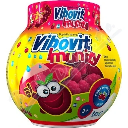 Vibovit + Immunität 50 1×50 Stück, Gelee mit schwarzem Holundergeschmack