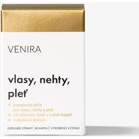 VENIRA capsules voor haar, nagels en huid, 40-dagen kuur 1×80 cps, voedingssupplement