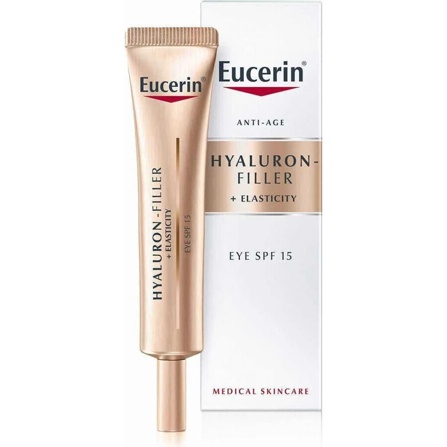 Eucerin HYALURON-FILLER+ELASTICITY Oogcrème 1×15 ml, SPF 15