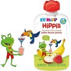 HiPP HiPPis 100% fruit HiPPis appel banaan aardbei 1×100 g, vruchtensnack