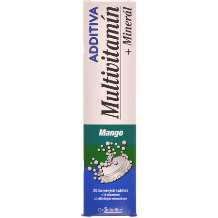 ADDITIVA MULTIVITAMINE + Mineraal, Mango 1×20 tbl