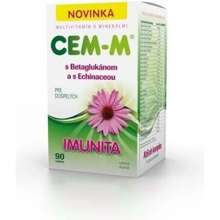 CEM-M voor Volwassenen Immuniteit 1×90 tbl, multivitamine met mineralen