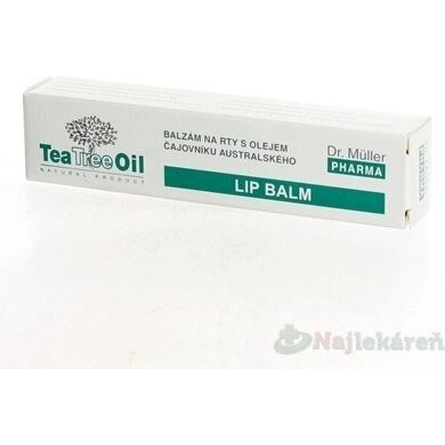 Lip balm with Dr. Müller Tea Tree Oil 1×10 ml, lip balm