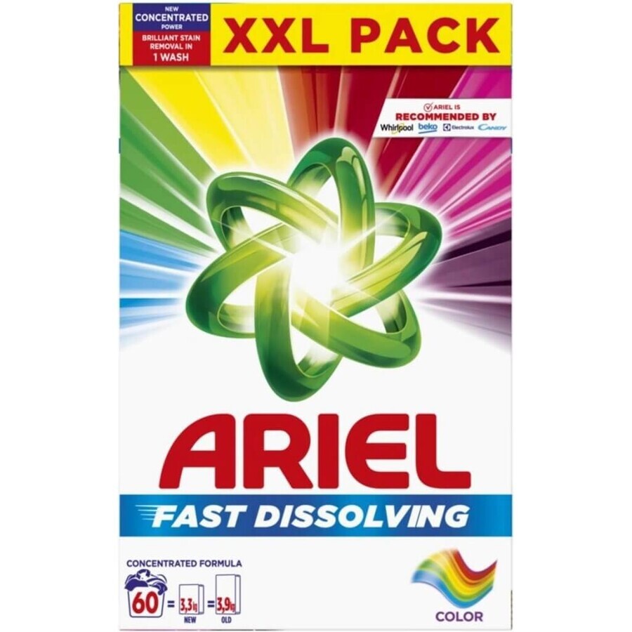 Ariel poeder 3.3kg/60PD Kleur 1×3.3 kg poeder