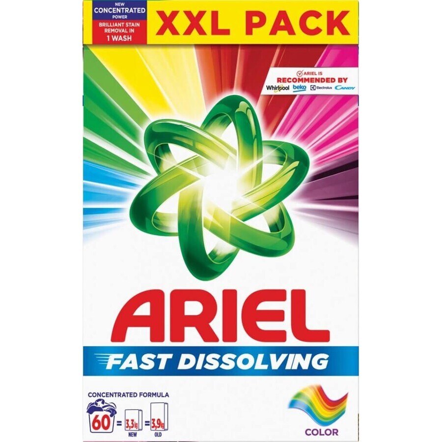 Ariel poeder 3.3kg/60PD Kleur 1×3.3 kg poeder