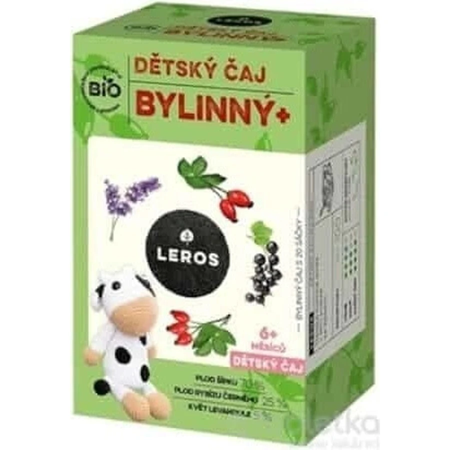 LEROS BIO CHILDREN'S HERBAL TEA+ 20×2 g, tisana per bambini