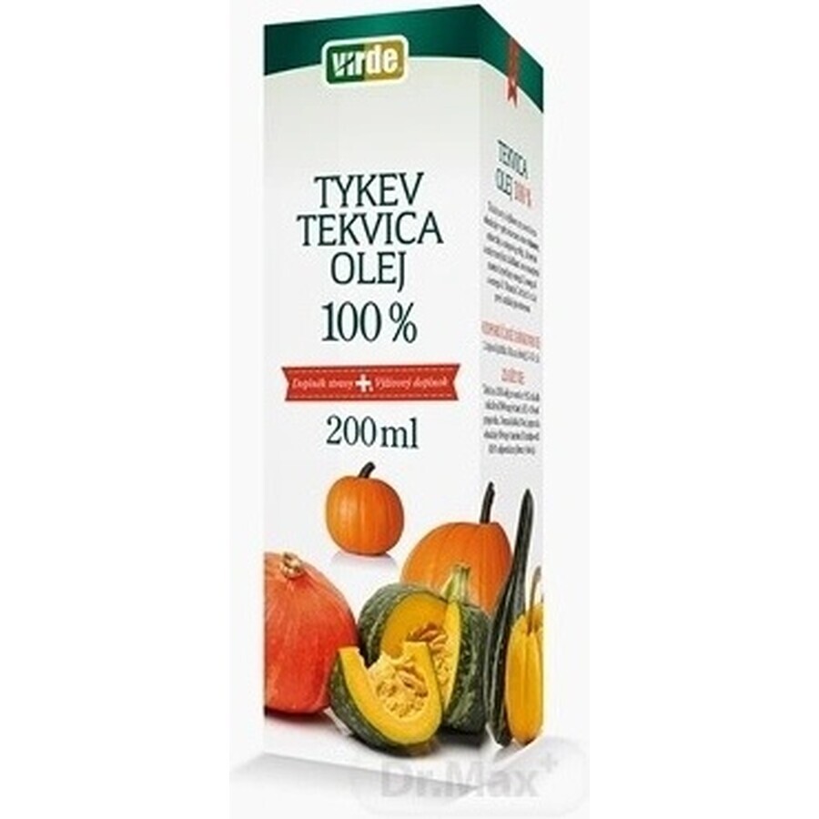 VIRDE Citrouille 100% huile 1×200 ml, complément alimentaire