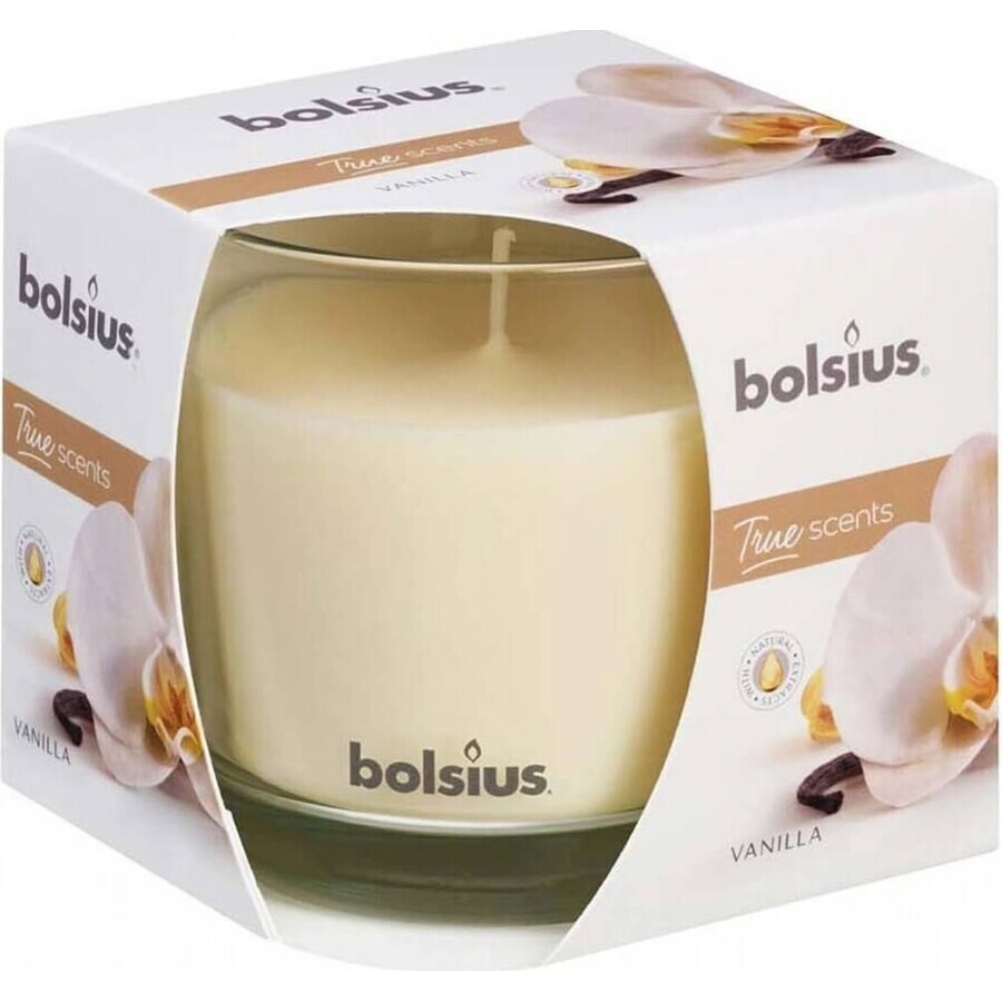 Bolsius Aromatic 2.0 Fles 95x95mm Fles 95x95mm Vanille, geurkaars 1×1 pc, geurkaars