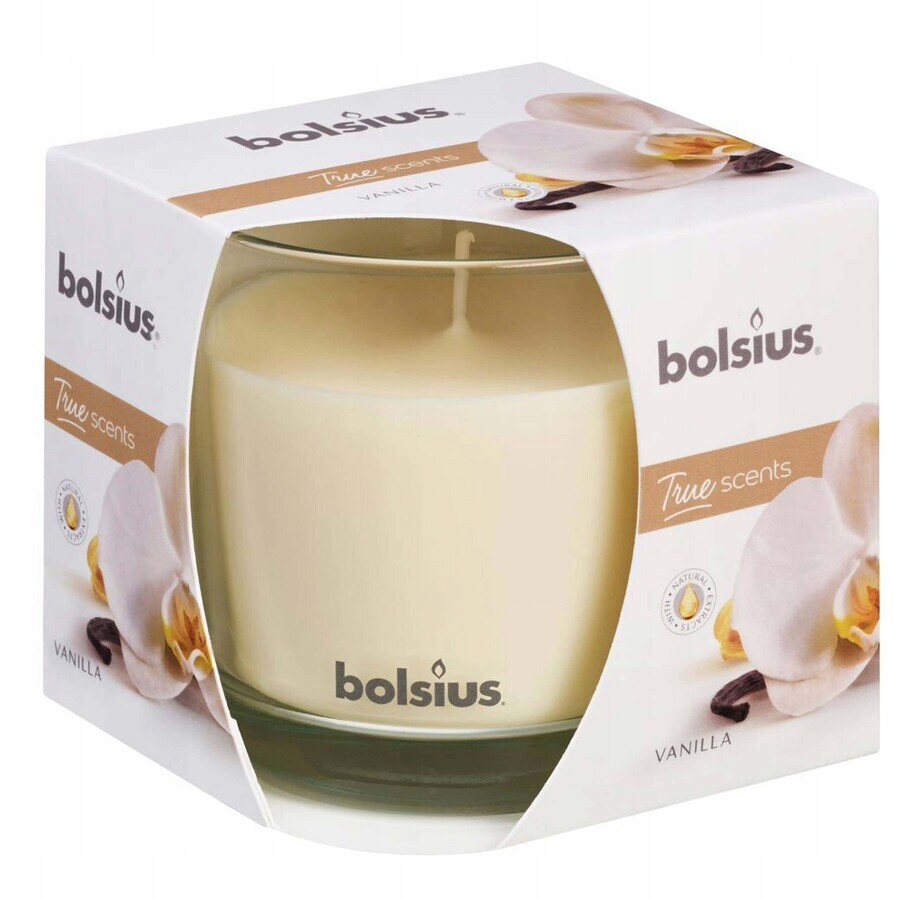 Bolsius Aromatic 2.0 Fles 95x95mm Fles 95x95mm Vanille, geurkaars 1×1 pc, geurkaars