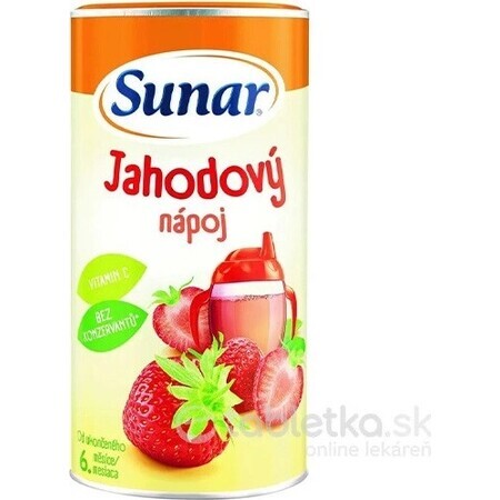 Sunar Oplosbare drank Aardbei 1×200 g